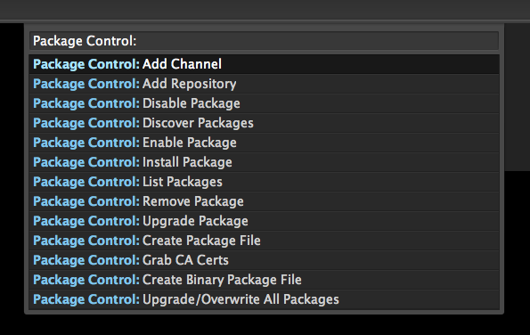 Packing control. Package Control. Package Control Sublime text.